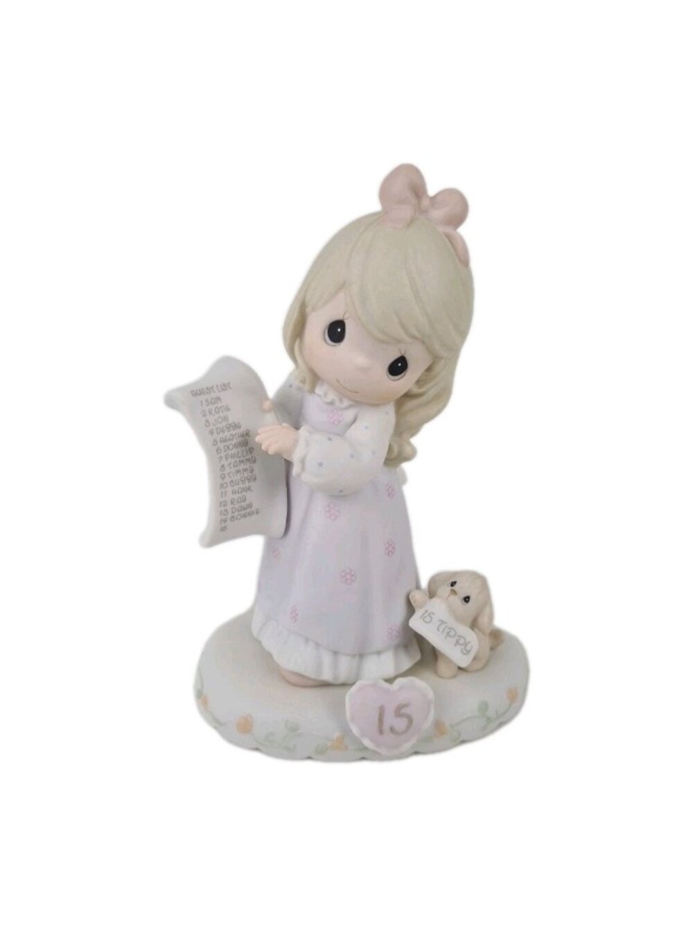 Precious Moments 272663 Growing In Grace Age 15 Porcelain Girl Figurine Vntg